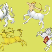 Кентаўр, пегас і грыфон. Якія міфічныя істоты ёсць на гербах беларускіх гарадоў