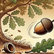 жолуд, загадкі беларускія, загадкі на беларускай мове, загадкі з адгадкамі