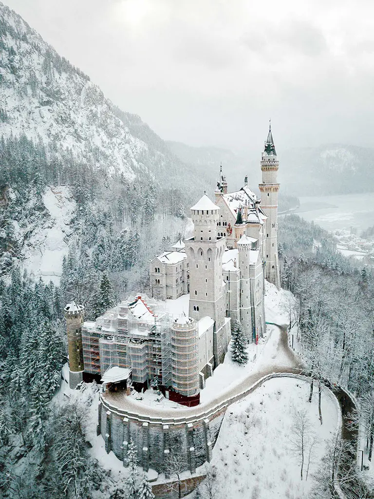 Замак Нойшванштайн, Германія, прыгожыя месцы ў Германіі