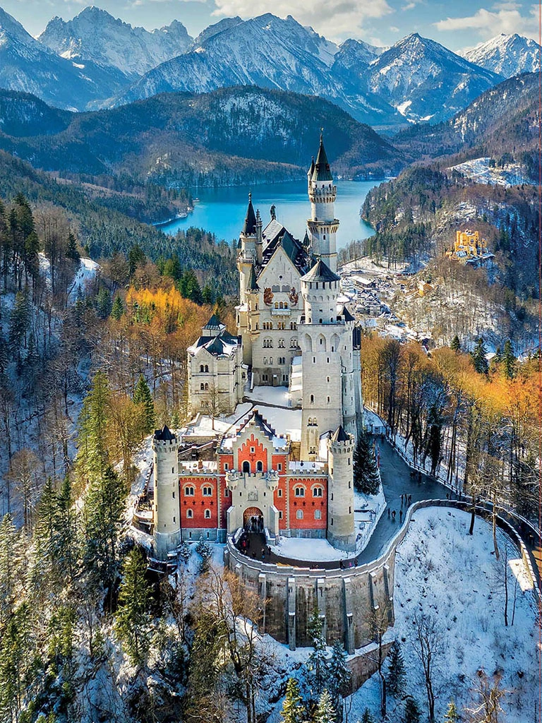 Замак Нойшванштайн, Германія, прыгожыя месцы ў Германіі