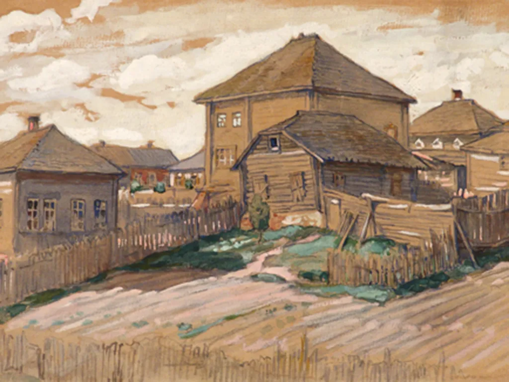 Карціна «Веліж» мастака Валянціна Волкава. валянцін воўкаў, першая ўсебеларуская выстаўка, беларускія мастакі