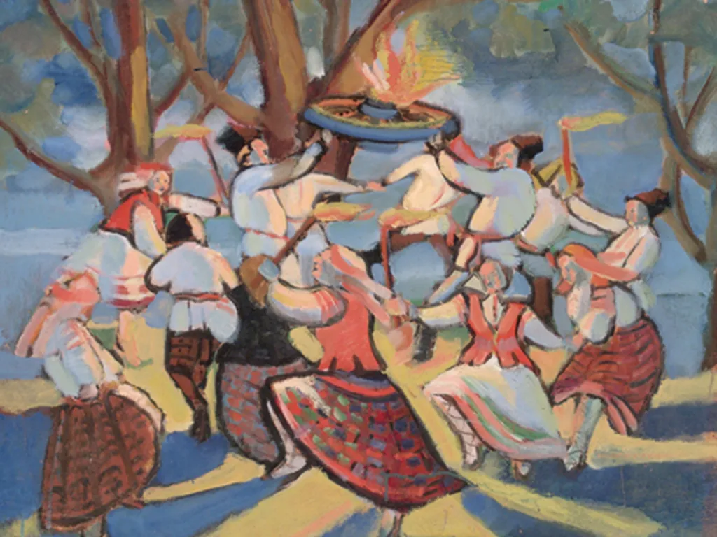 Карціна «На Купалле» мастака Міхаіла Філіповіча. міхаіл філіповіч мастак, беларускае мастацтва, беларускія мастакі, усебеларуская выстава