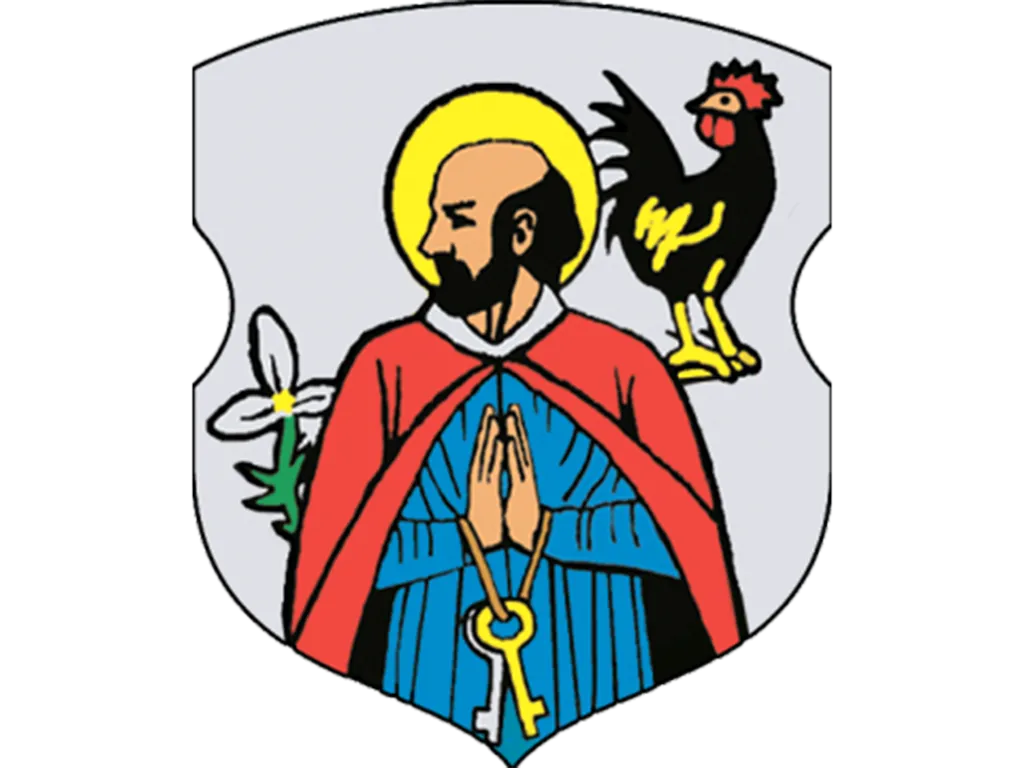 герб малеч, гербы беларускіх гарадоў, беларускіх гербы, гербы са святымі беларусі