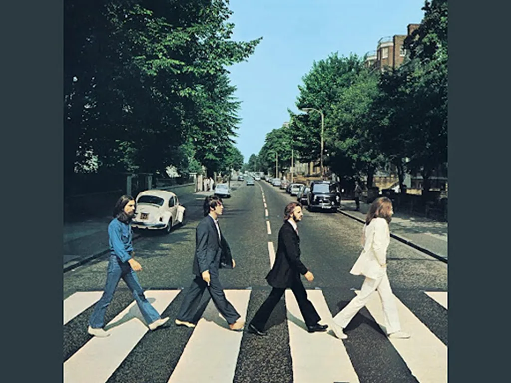 Вокладка альбома Abbey Road, The beatles. бітлы, бітлз