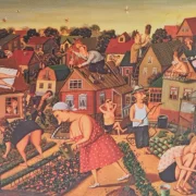 мастак валянцін губараў, карціна губарава гародніна і людзі, карціны беларускіх мастакоў