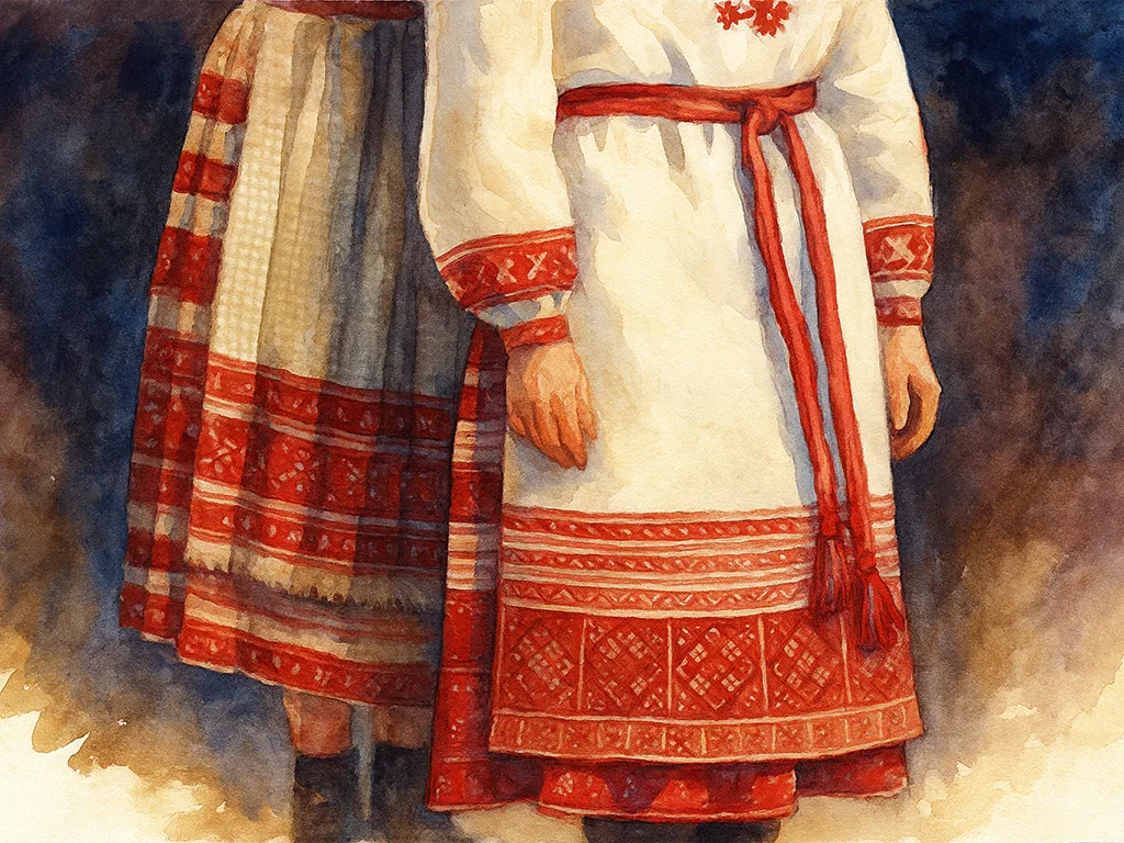 спадніца, нацыянальны беларускі строй, андарак, традыцыйны строй беларусь
