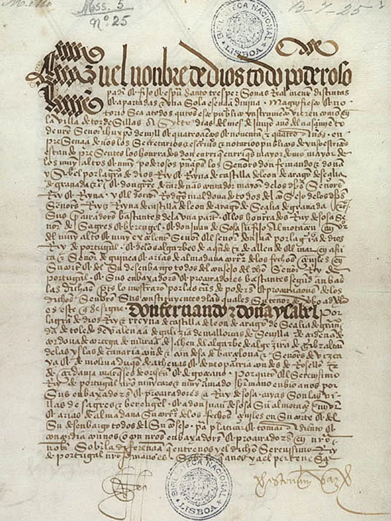 Тардэсільяская дамова, дамова аб падзеле міру іспанія партугалія, вялікія геаграфічныя адкрыцці