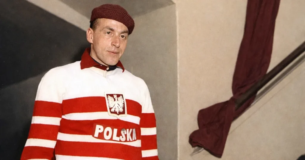 Пінскі яўрэй, які стаў капітанам хакейнай зборнай Польшчы. Расказваем гісторыю Тадэвуша Сакса