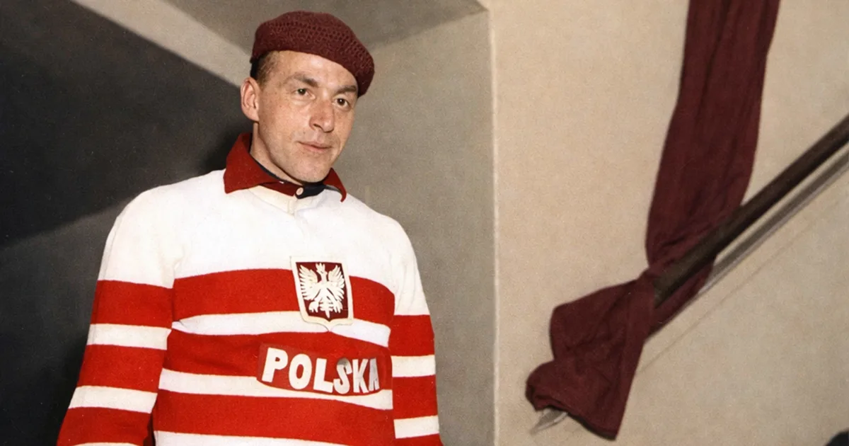 Пінскі яўрэй, які стаў капітанам хакейнай зборнай Польшчы. Расказваем гісторыю Тадэвуша Сакса